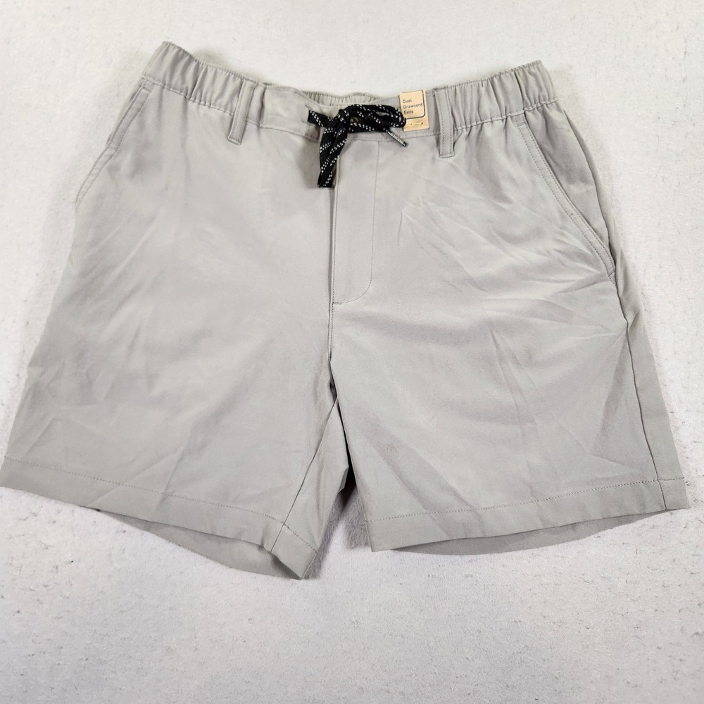 Chubbies Everywear Shorts Men's S Gray Solid 6" Inseam Drawstring Pockets